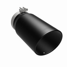 Load image into Gallery viewer, MagnaFlow Tip Stainless Black Coated Single Wall Round Single Outlet 6in Dia 5in Inlet 13in L