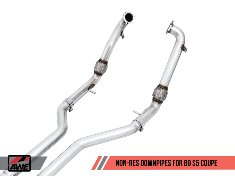 AWE Tuning Audi B9 S5 Coupe SwitchPath Exhaust w/ Black Diamond Tips (102mm)