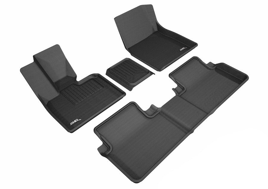 3D MAXpider 14-19 BMW I3 Kagu 1st  2nd Row Floormats - Black