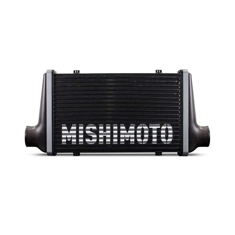 Mishimoto Universal Carbon Fiber Intercooler - Matte Tanks - 450mm Gold Core - S-Flow - GR V-Band