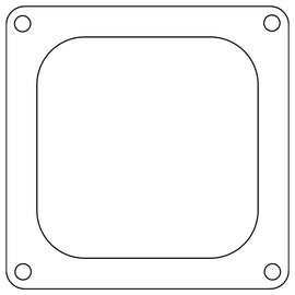 Cometic Holley 4500 Dominator .047in Fiber Carburetor Gasket - 4.775in x 4.775in - Open Plenum