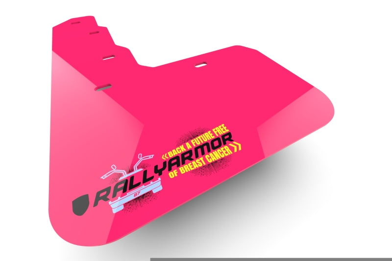 Rally Armor 07-17 Mitsubishi Lancer Pink Mud Flap BCE Logo