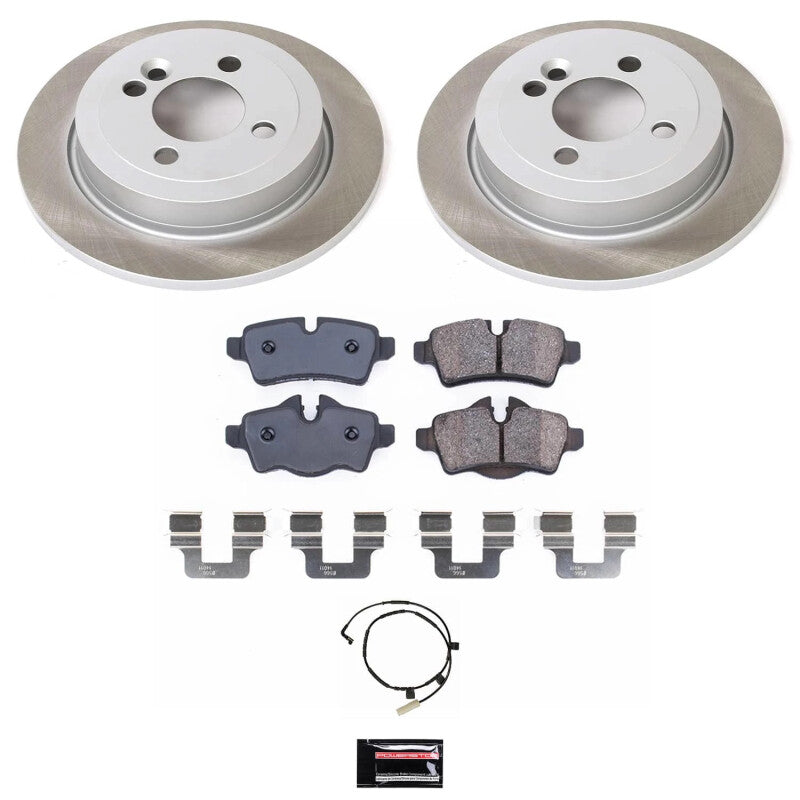 Power Stop 07-10 Mini Cooper Rear Semi-Coated Rotor Kit