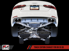 Load image into Gallery viewer, AWE Tuning Audi B9 S5 Sportback Track Edition Exhaust - Non-Resonated (Black 102mm Tips)