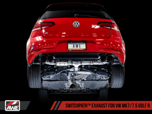 Load image into Gallery viewer, AWE Tuning Volkswagen Golf R MK7.5 SwitchPath Exhaust w/Chrome Silver Tips 102mm