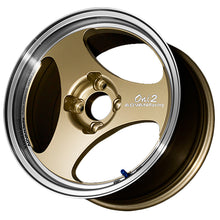 Load image into Gallery viewer, Advan ONI2 15X8.0 +30 4-100 Machining &amp; Champagne Gold Wheel