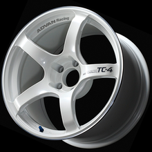 Load image into Gallery viewer, Advan TC4 18x8.5 +45 5x100 Racing White Metallic and Ring Wheel