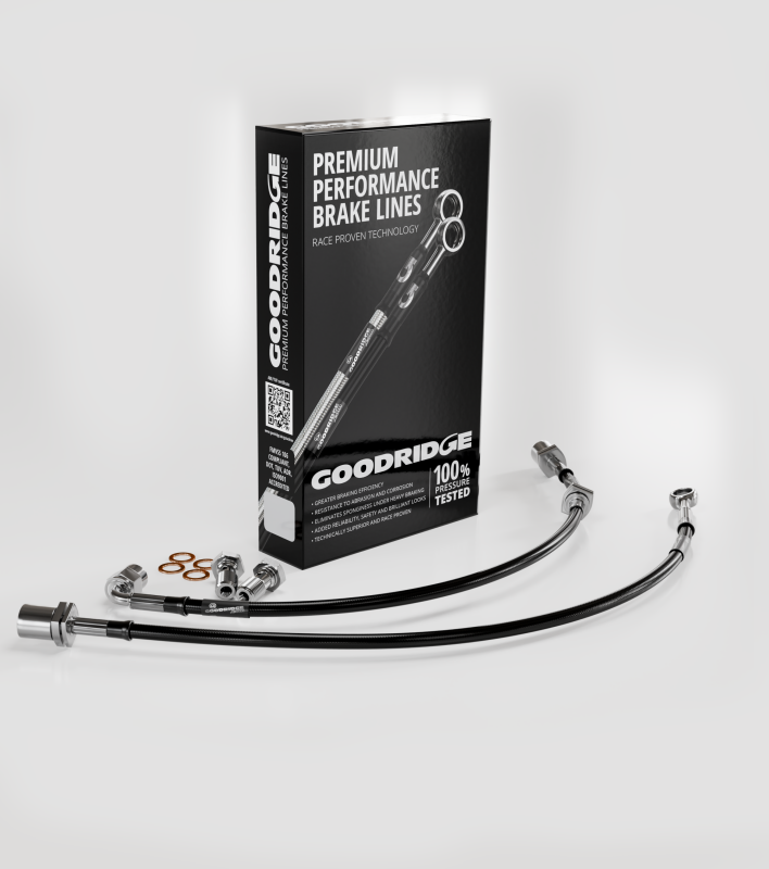 Goodridge 90-91 Honda CRX Stainless Steel Front Brake Lines