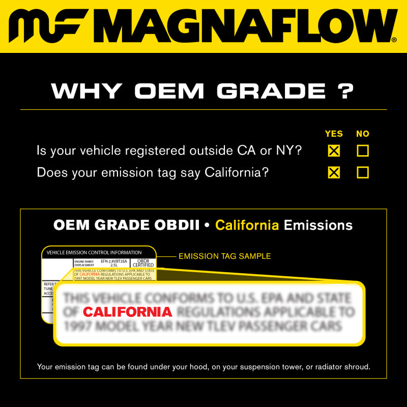 MagnaFlow Conv Direct Fit 1999-2006 Volkswagen Beetle L4 1.9 Diesel