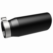 Load image into Gallery viewer, MagnaFlow Tip Stainless Black Coated Single Double Round Single Outlet 5in Dia 4in Inlet 13in L