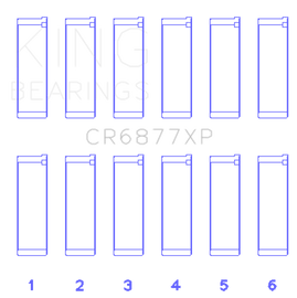 King Engine Bearings BMW S54B32 3.2L (Size STDX) Connecting Rod Bearing Set