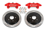 BMR 97-04 Chevrolet Corvette C5 Brake Kit For 15in Conversion Drilled & Slotted Rotors Red Calipers