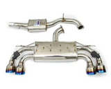 Invidia 18-21 Volkswagen Golf MK7.5 Valved Q300 Rolled Titanium Tip Cat-Back Exhaust