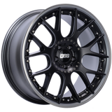 BBS CH-RII 21x9 5x112 ET32 Satin Black Center Platinum Lip SS Rim Prot Wheel PFS Req w/MS Etching