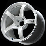 Advan TC4 18x7 / 4x100 / +41 Offset / 63 CB - Racing White Metallic & Ring