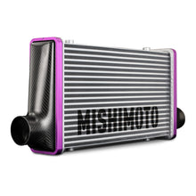 Load image into Gallery viewer, Mishimoto Universal Carbon Fiber Intercooler - Gloss Tanks - 600mm Black Core - C-Flow - BK V-Band