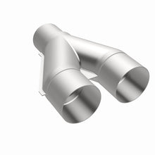 Load image into Gallery viewer, MagnaFlow Universal Trans Y-Pipe All SS 4inch (Dual) 3.5inch (Single) x 13inch (Overall)