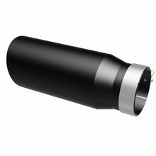 Load image into Gallery viewer, MagnaFlow Tip Stainless Black Coated Single Wall Round Single Outlet 5in Dia 4in Inlet 13in L