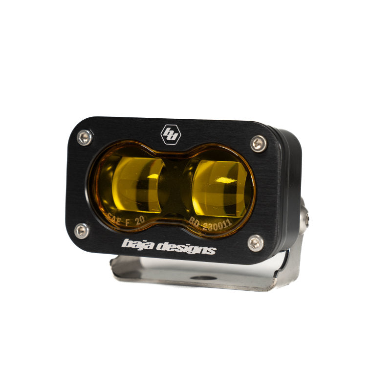 Baja Designs 21-22 Ford Bronco w/Steel Bumper S2 SAE Pro Fog Pocket Light Kit - Amber