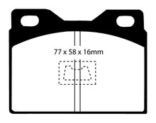 Load image into Gallery viewer, EBC 76-85 Porsche 924 2.0 Yellowstuff Front Brake Pads