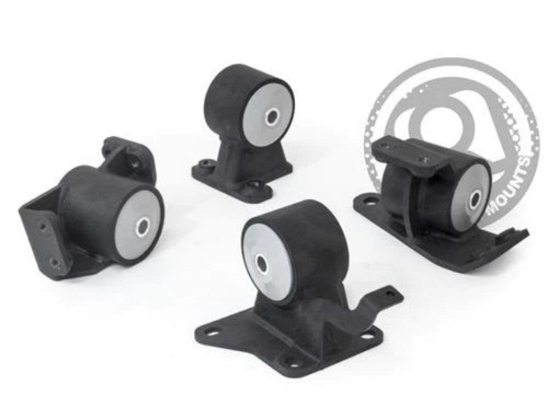 Innovative 90-99 Toyota MR2 5S/3S Black Steel Mounts 95A Bushings