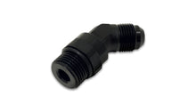 Load image into Gallery viewer, Vibrant -8AN Male to Male -10AN Straight Cut 45 Degree Adapter Fitting - Anodized Black