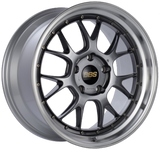 BBS LM-R 20x9 5x120 ET8 Diamond Black Center Diamond Cut Lip Wheel -82mm PFS/Clip Required