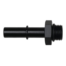 Load image into Gallery viewer, DeatschWerks 6AN ORB Male to 3/8in Male EFI Quick Connect Adapter - Anodized Matte Black