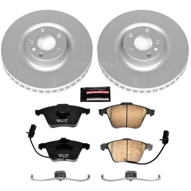 Power Stop 04-09 Audi S4 Front Z23 Evolution Sport Coated Brake Kit