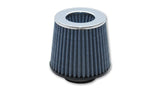 Vibrant Open Funnel Perf Air Filter (5in Cone O.D. x 5in Tall x 2.75in inlet I.D.) Chrome Filter Cap