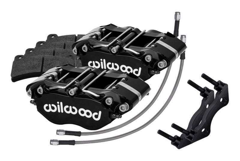 Wilwood 84-89 Porsche 911 Rear Dynapro Caliper Kit 3in MT - Black