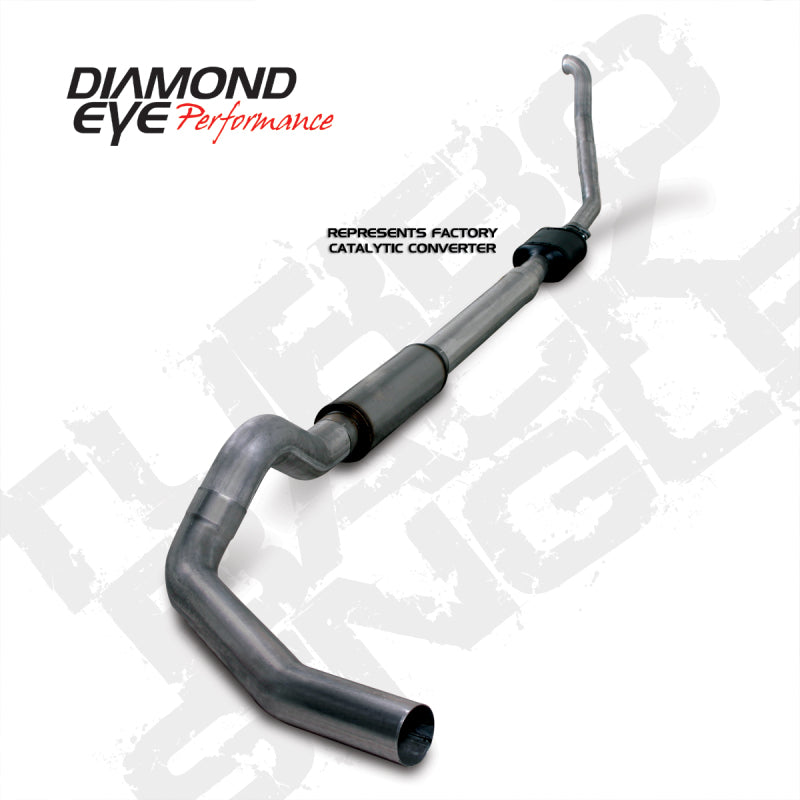 Diamond Eye KIT 5in TB SGL SS: 94-97 FORD 7.3L F250/F350 PWRSTROKE NFS W/ CARB EQUIV STDS