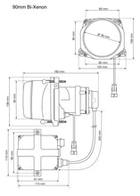 Load image into Gallery viewer, Hella 90MM Bi-Xenon High/Low Beam Module Head Lamp