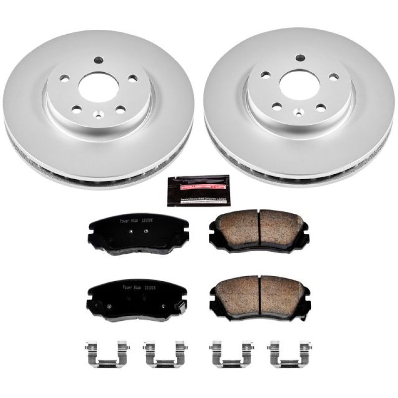 Power Stop 2010 Buick Allure Front Z17 Evolution Geomet Coated Brake Kit