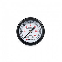 Load image into Gallery viewer, Grams Performance Universal 0-120 PSI Fuel Pressure Guage - White Face