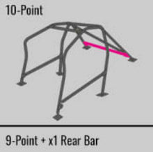 Load image into Gallery viewer, Cusco Safety 21 2-Passenger 10-Point Front a Rear BLK Roll Cage 02-06 Acura RSX/DC5 (S/O/No Cancel)