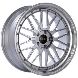 BBS LM 20x8.5 5x120 ET32 Diamond Silver Center Diamond Cut Lip Wheel -82mm PFS/Clip Required