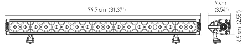 Hella Value Fit Design 31in - 180W LED Light Bar - Combo Beam