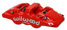 Load image into Gallery viewer, Wilwood Caliper-Aero4-R/H - Red 1.62/1.38in Pistons 1.25in Disc