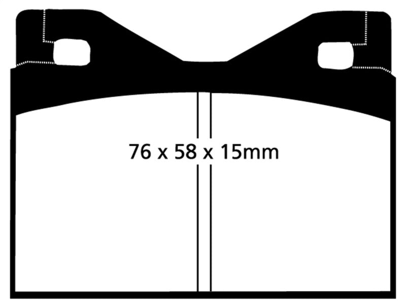 EBC 71-75 Ferrari 365 GTBB 4.4 Redstuff Rear Brake Pads