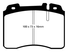 Load image into Gallery viewer, EBC 95-97 Mercedes-Benz C36 AMG (W202) 3.6 Yellowstuff Front Brake Pads