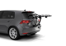 Load image into Gallery viewer, Thule Gateway Pro 3 Hanging-Style Trunk Bike Rack w/Anti-Sway Cages (Up to 3 Bikes) - Black