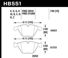 Load image into Gallery viewer, Hawk 07-09 BMW 335d/335i/335xi / 08-09 328i/M3 DTC-30 Race Front Brake Pads