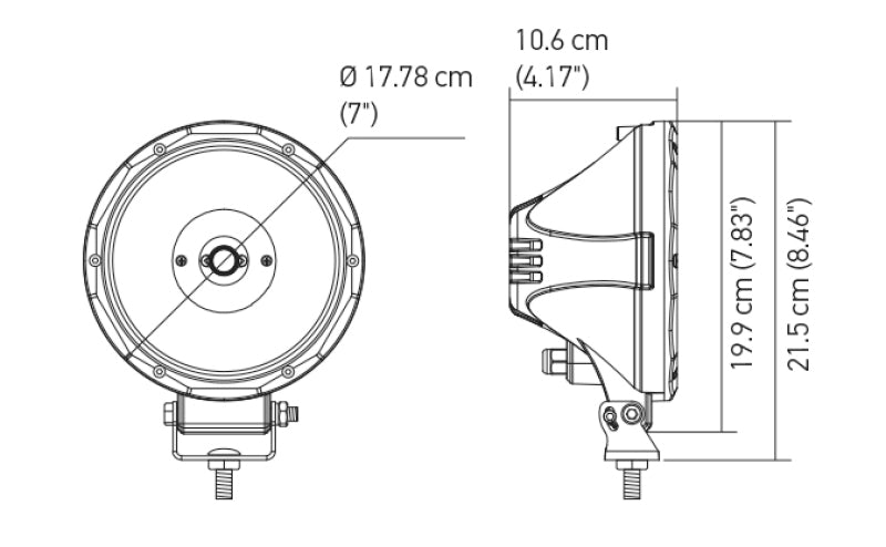 Hella Value Fit 7in Light - Driving Beam