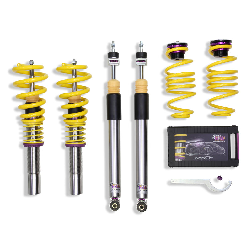 KW Coilover Kit V3 Audi A4 S4 (8K/B8) w/o electronic dampening controlSedan FWD + Quattro