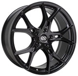 Enkei Vulcan 19X8.0 45mm Offset 5x112 Bolt 72.6mm Bore Gloss Black Wheel