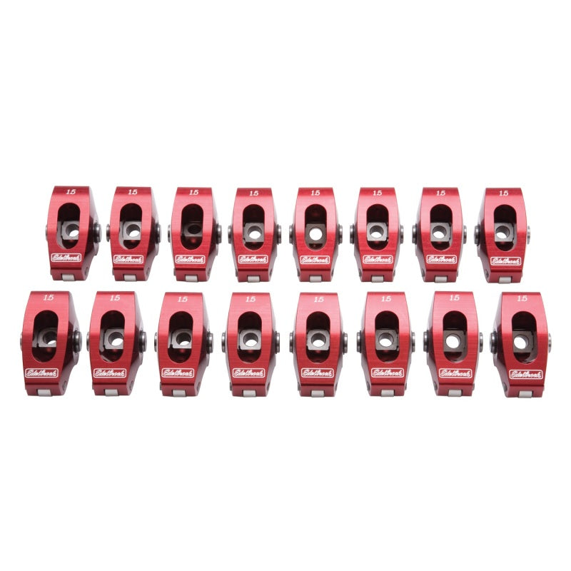 Edelbrock Roller Rocker Arm Wide Body SBC 1 5 1 (Set of 16)