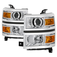 Load image into Gallery viewer, xTune Chevy Silverado 1500 14-15 Halogen Projector Headlight Chrome - HD-JH-CS14-PJ-C