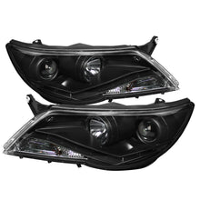 Load image into Gallery viewer, Spyder Volkswagen Tiguan 09-11 Projector Headlights DRL Black High H1 Low H7 PRO-YD-VTIG09-DRL-BK