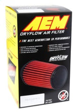 Load image into Gallery viewer, AEM Dryflow Conical Air Filter 5.25in Base OD / 4.75in Top OD / 7in Height